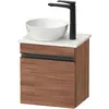 Image de Duravit, Meuble sous-lavabo, Sivida Meuble sous-lavabo sur console, charnières à gauche, poignée-barre noir diamant ma (40.50 x 44.50 x 52 cm)