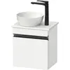 Image de Duravit, Meuble sous-lavabo, Sivida Meuble sous-lavabo sur console, charnières à gauche, poignée-barre noir diamant ma (40 x 32.50 x 44 cm)