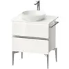 Image de Duravit, Meuble sous-lavabo, Sivida Meuble sous-lavabo sur console, 2 tiroirs, poignée profilée chromée, 645x475x548mm (64.50 x 47.50 x 54.80 cm)