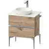 Image de Duravit, Meuble sous-lavabo, Sivida Meuble sous-lavabo sur console, 2 tiroirs, poignée profilée chromée, 645x475x548mm (64.50 x 47.50 x 54.80 cm)