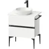 Image de Duravit, Meuble sous-lavabo, Sivida Meuble sous-lavabo sur console, 2 tiroirs, poignée noire diamantée mate, 645x475x54 (64.50 x 47.50 x 54.80 cm)