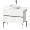 Image de Duravit, Meuble sous-lavabo, Sivida Meuble sous-lavabo sur console, 2 tiroirs, poignée profilée chromée, 845x475x548mm (84.50 x 47.50 x 54.80 cm)