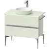 Image de Duravit, Meuble sous-lavabo, Sivida Meuble sous-lavabo sur console, 2 tiroirs, poignée profilée chromée, 845x475x548mm (84.50 x 47.50 x 54.80 cm)