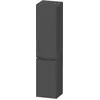 Image de Duravit, Armoire de salle de bain, Sivida Armoire haute, poignée noire diamant mat, charnières à droite, 2 portes, 400x374x1 (40 x 37.40 x 144 cm)