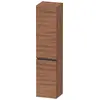 Image de Duravit, Armoire de salle de bain, Sivida Armoire haute, poignée noire diamantée mat, charnières à gauche, 2 portes, 400x37 (40 x 37.40 x 144 cm)