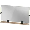 Image de Duravit, Miroir, Sivida miroir, noir diamant mat, 1250x36x650mm, éclairage à poser, interrupteur à détect (125 x 65 cm)