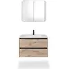 Image de Duravit, Lavabo, Sivida lavabo pour meuble, 1 trou pour robinet, sans trop-plein, 820x485mm, blanc satiné (485 mm, 820 mm)