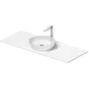 Image de Duravit, Abattant WC, Sivida Set lavabo, rond, 400x400mm, incl. console 1280x500mm
