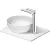 Image de Duravit, Lavabo, Set lavabo Sivida, rond, 300x300mm, incl. console 410x330mm (330 mm, 410 mm)