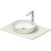 Image de Duravit, Lavabo, Sivida Set lavabo, rond, 400x400mm, incl. console 680x500mm (500 mm, 680 mm)