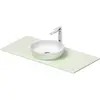 Image de Duravit, Abattant WC, Sivida Set lavabo, rond, 400x400mm, incl. console 1080x500mm