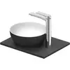 Image de Duravit, Abattant WC, Set lavabo Sivida, rond, 300x300mm, incl. console 410x330mm
