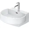 Image de Duravit, Lavabo, Lavabos Balcoon, plage de robinetterie, 1 trou de robinetterie, avec trop-plein, avec robinetterie (550 mm)