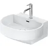 Image de Duravit, Lavabo, Lavabos Balcoon, plage de robinetterie, 1 trou de robinetterie, avec trop-plein, avec robinetterie (550 mm)