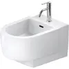 Image de Duravit, Cuvette toilettes + bidet, Bidet mural Balcoon, 1 trou pour robinet, 370 x 540 mm, 272615AA00, 272615AA00