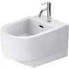Image de Duravit, Cuvette toilettes + bidet, Bidet mural Balcoon, 1 trou pour robinet, 370 x 540 mm, 272615AC00, 272615AC00