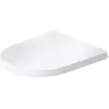 Image de Duravit, Abattant WC, Siège de WC Balcoon, à recouvrement, charnière en acier inoxydable, avec dispositif d'abaissement