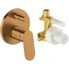 Image de Duravit, Robinetterie de salle de bains, Wave Mitigeur monocommandé encastré Set, 2 consommateurs, WA4210008004, WA4210008004