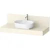 Image de Duravit, Console de lavabo, Console Balcoon rectangulaire, 1 découpe au centre, 1200x550x370mm, BA90580IDID0000