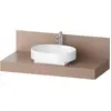 Image de Duravit, Console de lavabo, Console Balcoon rectangulaire, 1 découpe au centre, 1200x550x370mm, BA90580IFIF0000