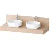 Image de Duravit, Console de lavabo, Console Balcoon rectangulaire, 2 découpes des deux côtés, 1400x550x370mm, BA90610IEIE0000