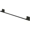 Image de Grohe, Porte-serviettes + crochets pour serviettes, Start Cube QuickFix porte-serviettes de bain, à coller ou à percer, noir mat