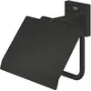 Image de Grohe, Dérouleur de papier toilette, Start Cube QuickFix distributeur de papier toilette, à coller ou à percer, noir mat