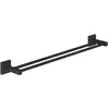 Image de Grohe, Porte-serviettes + crochets pour serviettes, Start Cube QuickFix porte-serviettes double, noir mat