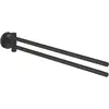 Image de Grohe, Porte-serviettes + crochets pour serviettes, Start QuickFix porte-serviettes, deux bras, noir mat