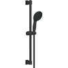 Image de Ensemble De Douche Avec Pommeau 2 Jets, Barre 60Cm Et Flexible 1,75M - Grohe Vitalio Start 110 279482431 - Economie D'Eau - Noir Mat