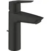 Image de Mitigeur monocommande lavabo - GROHE Start - 234552432 - Noir mat - Taille M - Bec moyen - Economie d'eau - Tirette et vidage