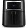 Image de Gourmetmaxx Heissluft-Fritteuse Digital 7l 1700W schwarz matt/Edelsta, Friteuse, Noir