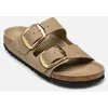 Image de Mules et sabots Birkenstock Arizona Big Buckle Oiled Leather - Narro pour Femme Marron 38