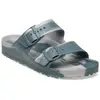 Image de Birkenstock, Femmes, Sandales, Tongs pour femmes Arizona Eva Basalt Coin, Gris, Argent, (40)