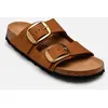 Image de Mules et sabots Birkenstock Arizona Big Buckle Nubuck - Narrow pour Marron 40