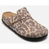 Image de Birkenstock Boston Print Suede - Narrow pour Beige 37