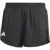 Image de Adidas, Femmes, Bas de sport, Short de course Adizero Essentials (XL), Noir, Jaune