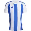 Image de Hommes, T-shirt de sport, Koszulka m ska adidas Striped 24 Jersey bia o-niebieska IW2144 S (S), Bleu, Blanc, Multicolore, S
