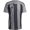 Image de Adidas, Hommes, T-shirt de sport, MAILLOT RAYÉ 24 (S), Gris, Noir, S