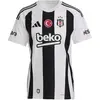 Image de Adidas, Hommes, T-shirt de sport, MAILLOT RAYÉ 24 (M), Blanc, Noir, M
