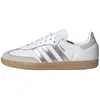 Image de adidas Samba OG Blanc Argent Métallique Gris Baskets pour Femmes Chaussures-Blanc Gris-Un JI2725 37 