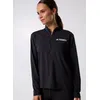 Image de Vêtements adidas performance W Mt Halfz Ls T pour Femme Noir L