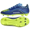 Image de Adidas, Unisexe, Chaussures de football, F50 Messi League FG/AG (36 2/3), Bleu, Jaune
