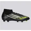 Image de Adidas, Hommes, Chaussures de football, F50 LEAGUE MID FG/MG CBLACK/IRONMT/LUCLEM 11.5 (46 2/3), Noir, Multicolore