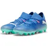 Image de Puma, Unisexe, Chaussures de football, FUTURE 7 MATCH FG/AG Jr (34), Multicolore, Bleu