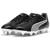 Image de Puma, Unisexe, Chaussures de football, King Pro Mxsg (42), Blanc, Gris, Noir