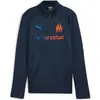 Image de Puma, Garçons, Pull-over, OM Training 1/4 Zip Top Jr, Bleu, Orange, (164)