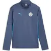 Image de Puma, Garçons, T-shirt de sport, MCFC Training 1/4 Zip Top Jr (128), Bleu, 128