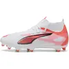Image de Puma, Unisexe, Chaussures de football, ULTRA 5 MATCH+ FG/AG (44), Rouge, Blanc, Noir