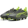 Image de Puma, Garçons, Chaussures de football, ULTRA 5 PLAY FG/AG Jr (28), Bleu, Gris, Argent
